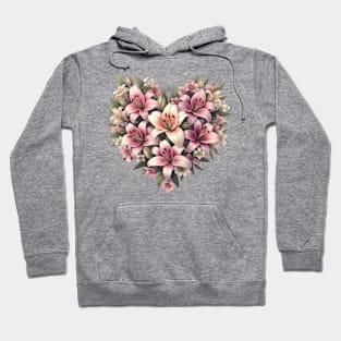 Heart Shaped Flowers Hoodie